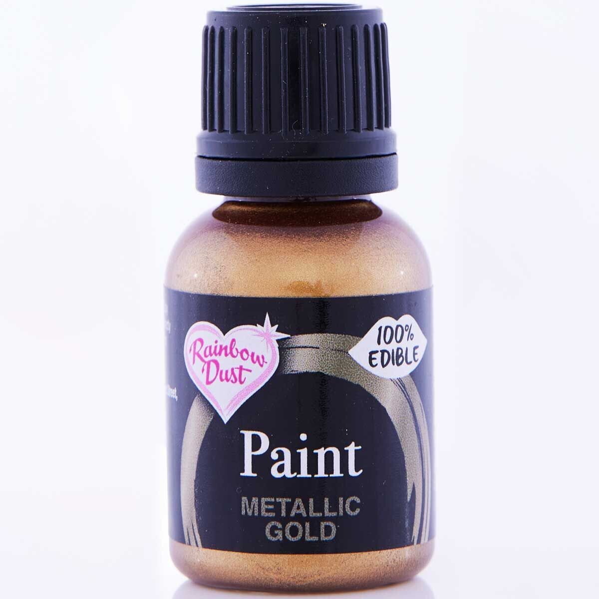 Rainbow Dust Metallic Paint -GOLD 24g - Μεταλλικό Βρώσιμο χρώμα ζωγραφικής Χρυσό
