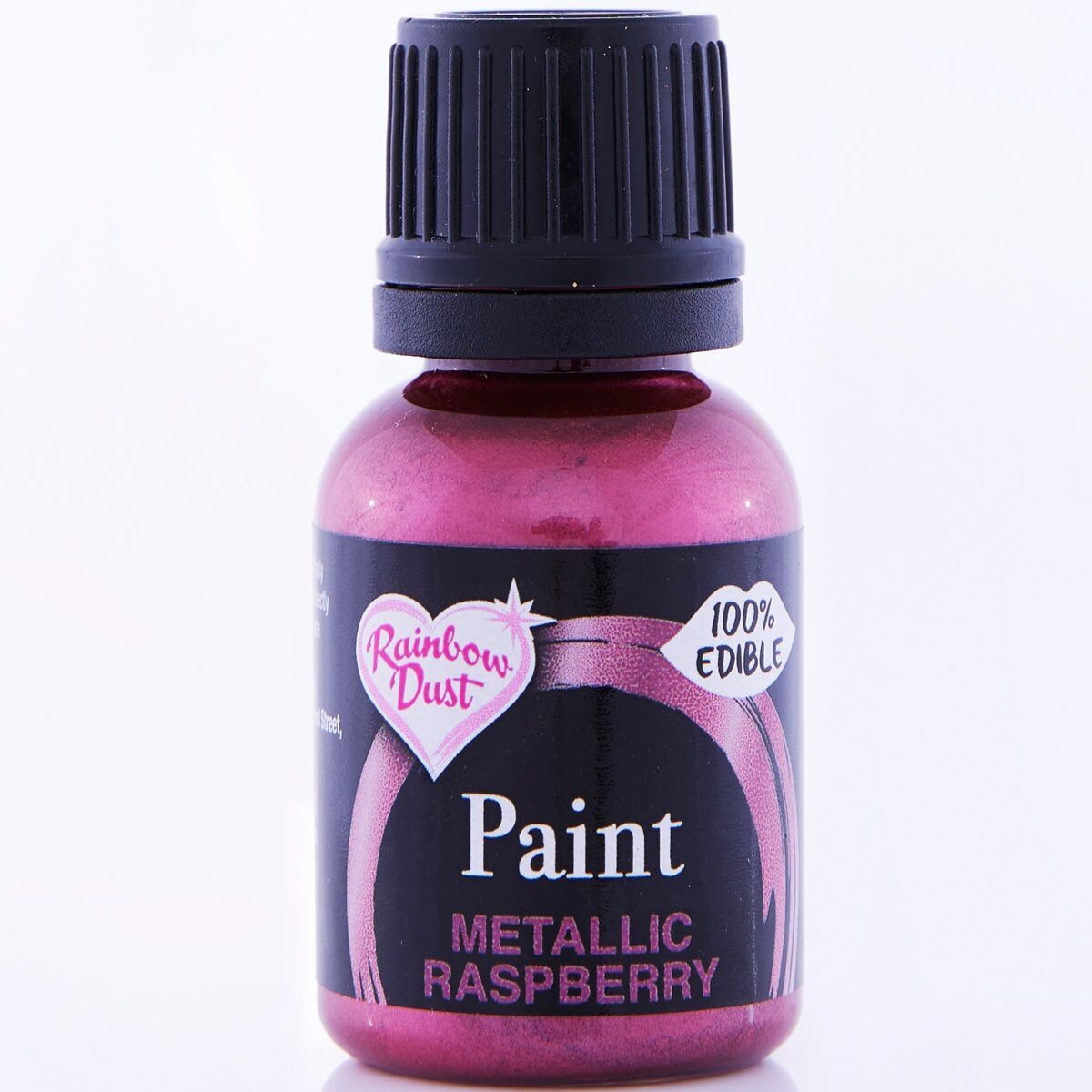 Rainbow Dust Metallic Paint -RASPBERRY 24g - Μεταλλικό Βρώσιμο χρώμα ζωγραφικής Φούξια