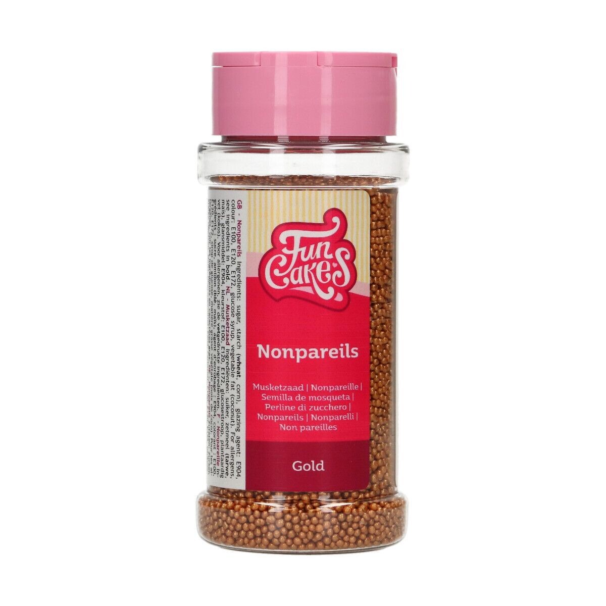 FunCakes Nonpareils -GOLD - Κας-Κας -Χρυσό 80γρ