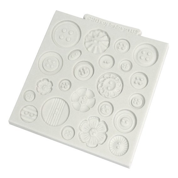 Katy Sue Silicone Mould -BUTTONS -Καλούπι Σιλικόνης Κουμπιά