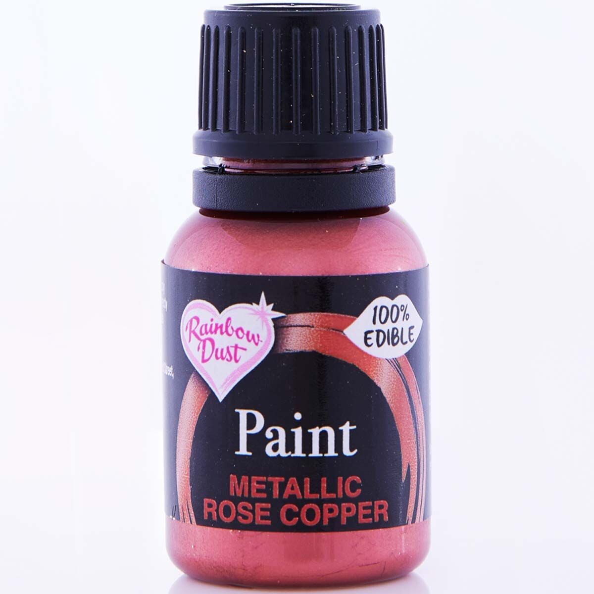 Rainbow Dust Metallic Paint -ROSE COPPER 24g - Μεταλλικό Βρώσιμο χρώμα ζωγραφικής Ροζ Χάλκινο