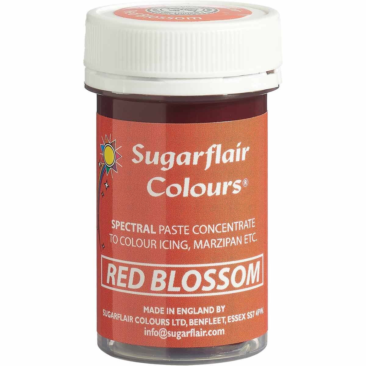 Sugarflair Paste Colours -RED BLOSSOM -Χρώμα σε Πάστα Κόκκινο/Πορτοκαλί- 25γρ