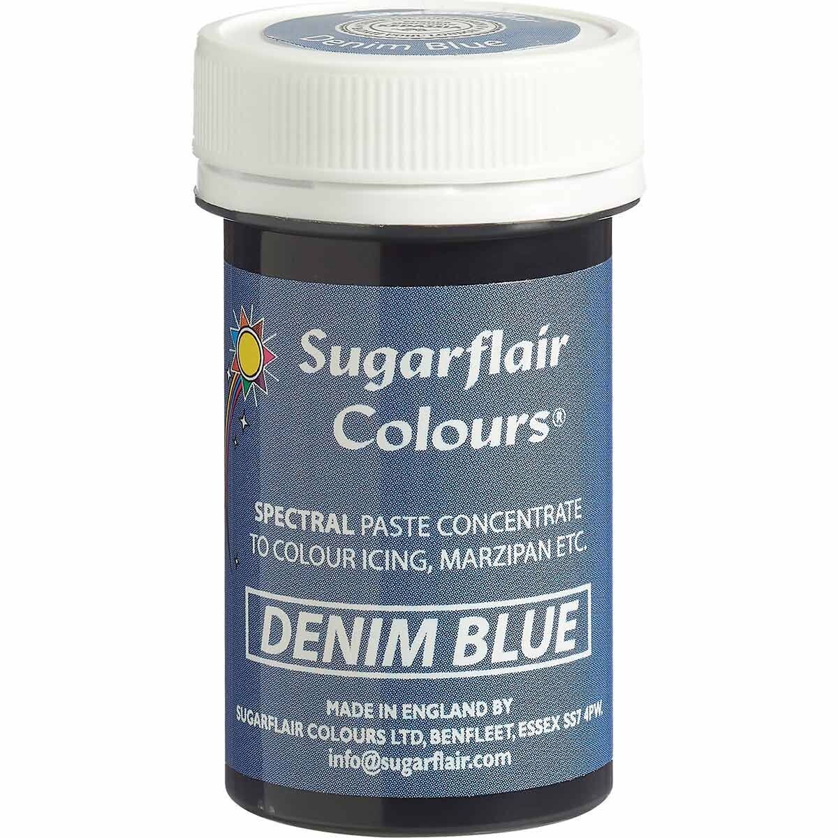 Sugarflair Paste Colours -DENIM BLUE -Χρώμα σε Πάστα Μπλε Ντενιμ- 25γρ