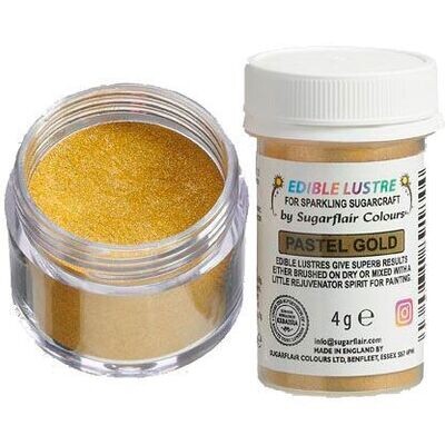Sugarflair Edible Lustre PASTEL GOLD - Βρώσιμη Σκόνη Μεταλλική  Χρυσή 4γρ