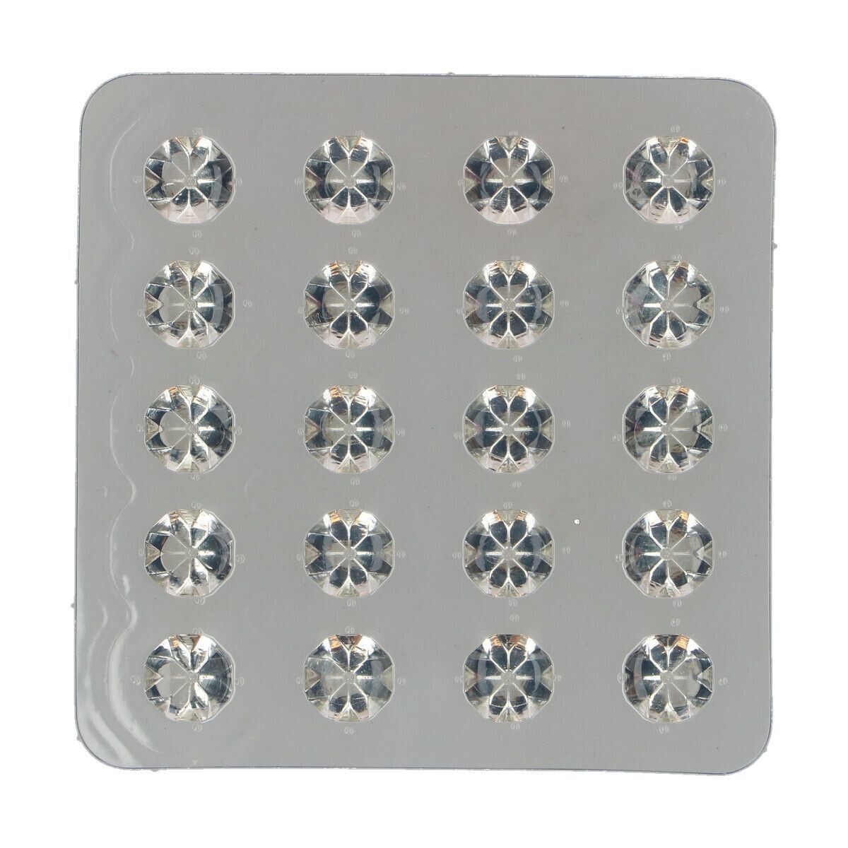 Funcakes Jelly DIAMOND Studs -CLEAR - Βρώσιμα Διάφανα Διαμαντάκια 20 τεμ