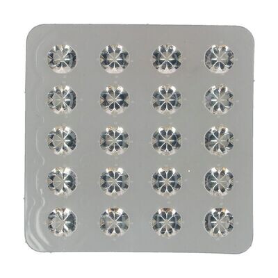 Funcakes Jelly DIAMOND Studs -CLEAR - Βρώσιμα Διάφανα Διαμαντάκια 20 τεμ