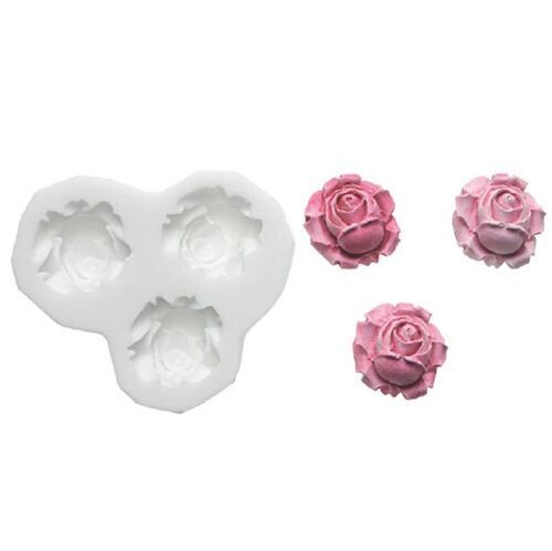 Silikomart -SUGARFLEX MOULD -ROSES TRIO - Καλούπι Σιλικόνης Τριανταφυλλάκια 2.3εκ