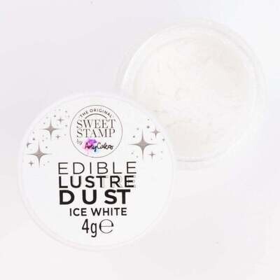 Sweet Stamp Edible Lustre Dust -ICE WHITE - Βρώσιμη σκόνη γυαλιστερή  Λευκή 4g
