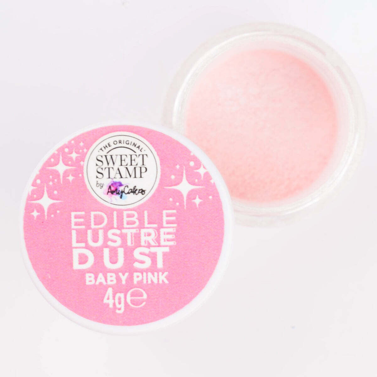 Sweet Stamp Edible Lustre Dust -BABY PINK - Βρώσιμη σκόνη Γυαλιστερή Απαλό Ροζ 4g
