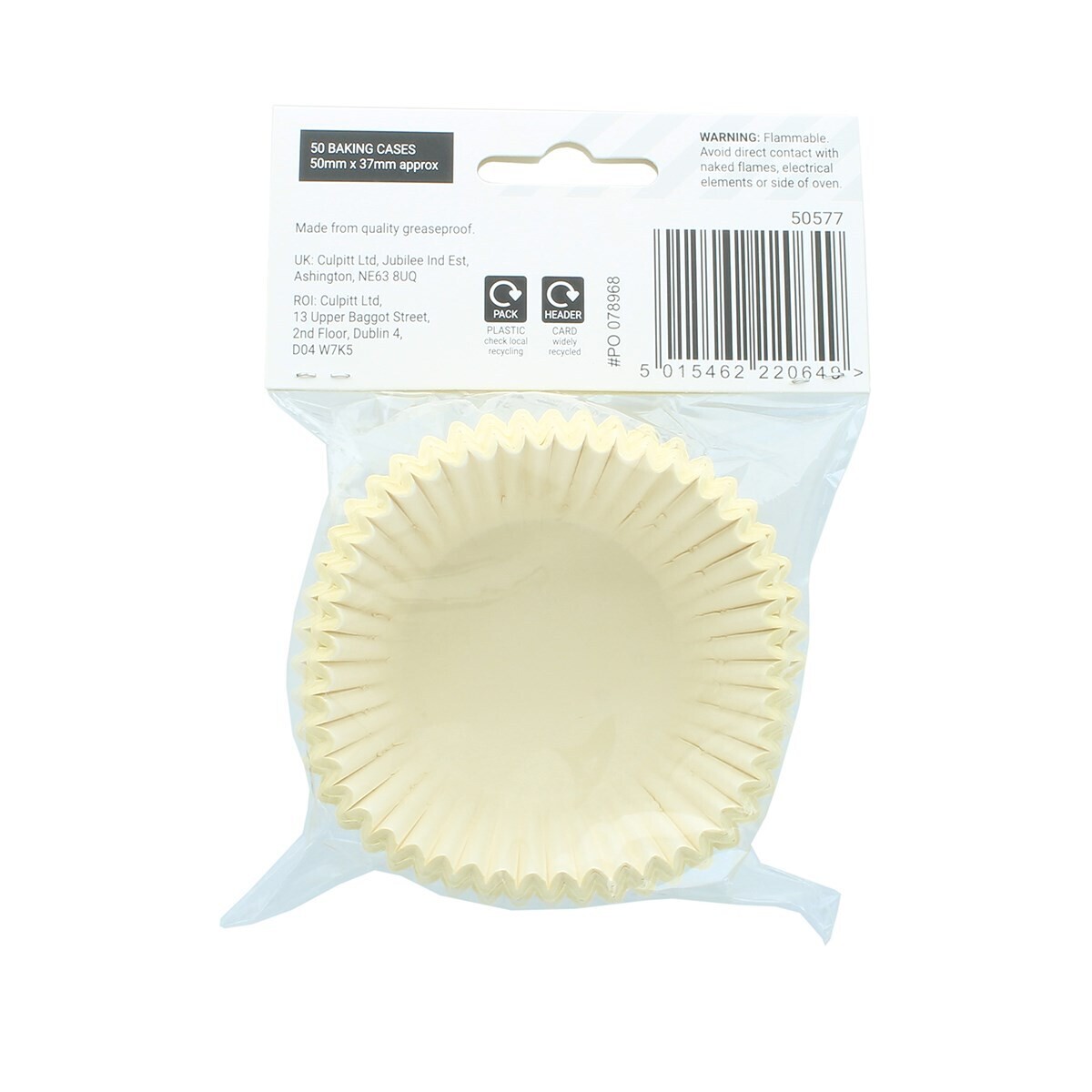 Culpitt Select Cupcake Cases -IVORY - Θήκες Ψησίματος - Ιβουάρ 50 τεμ
