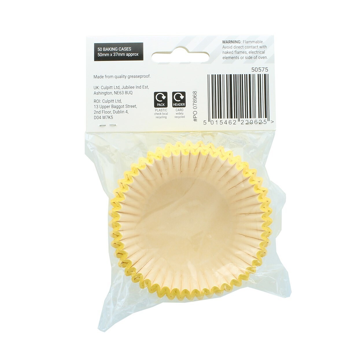 Culpitt Select Cupcake Cases -PLAIN YELLOW - Θήκες Ψησίματος - Κίτρινο 50 τεμ