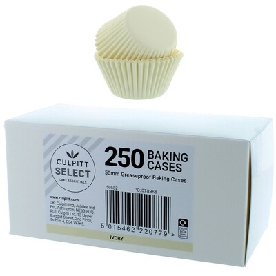 Culpitt Select BULK Cupcake Cases -PLAIN IVORY -Θήκες Ψησίματος -Ιβουάρ 250 τμχ