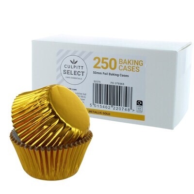 Culpitt Select BULK Cupcake Cases -GOLD -Θήκες Ψησίματος - Χρυσό -250 τμχ