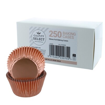 Culpitt Select BULK Cupcake Cases -ROSE GOLD -Θήκες Ψησίματος Ροζ Χρυσό-250 τμχ
