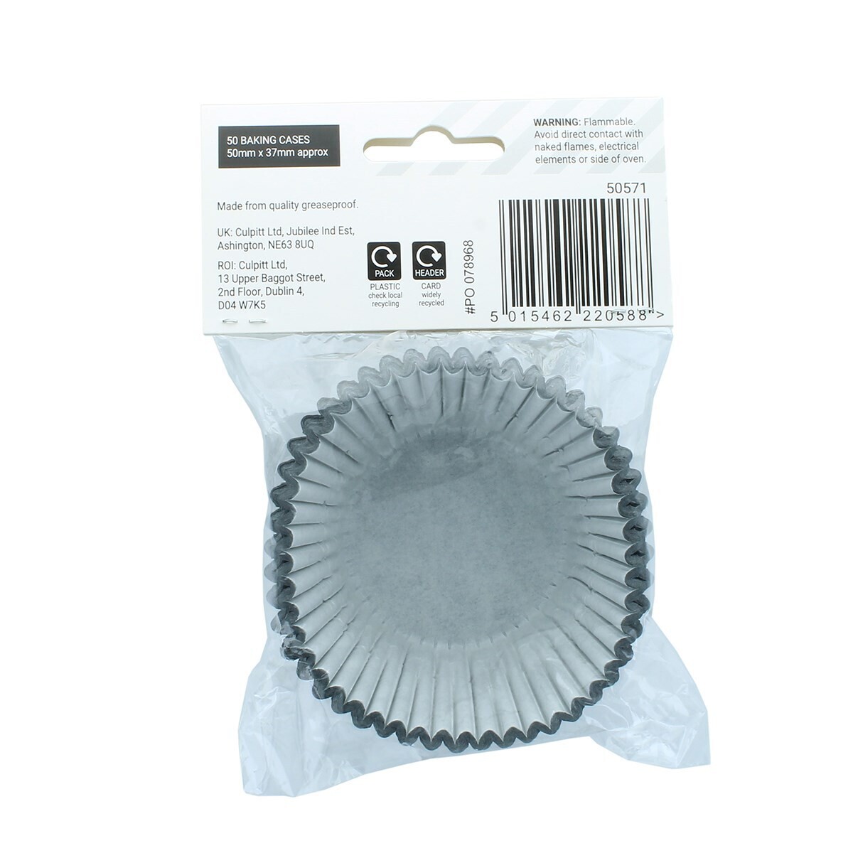 Culpitt Select Cupcake Cases -PLAIN BLACK - Θήκες Ψησίματος - Μαύρο 50 τεμ