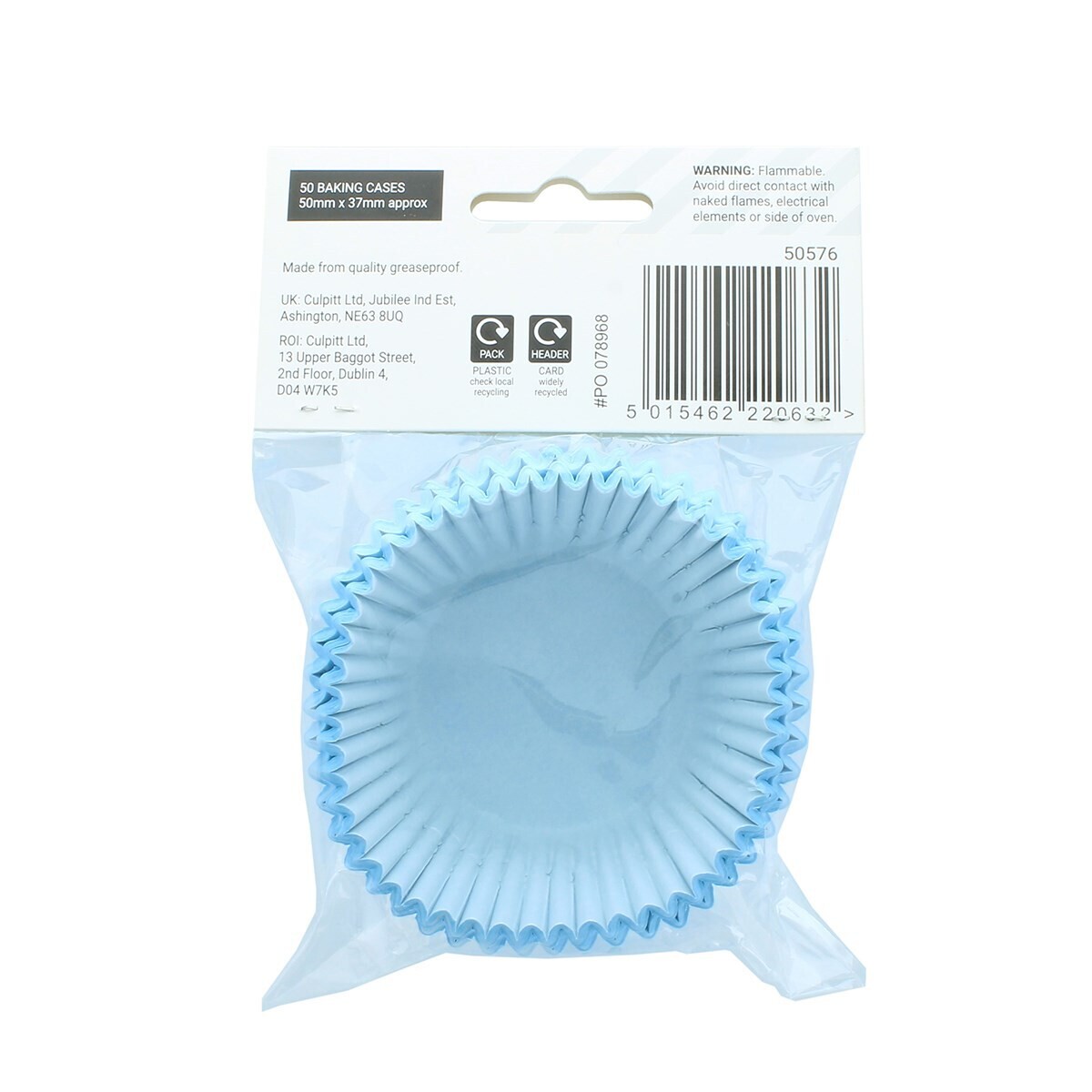 Culpitt Select Cupcake Cases -PLAIN BLUE - Θήκες Ψησίματος - Γαλάζιο 50 τεμ