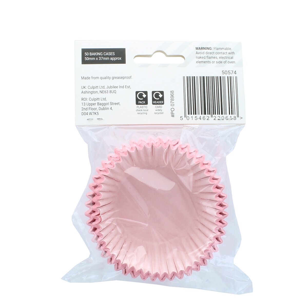 Culpitt Select Cupcake Cases -PLAIN PINK  - Θήκες Ψησίματος - Ροζ 50 τεμ