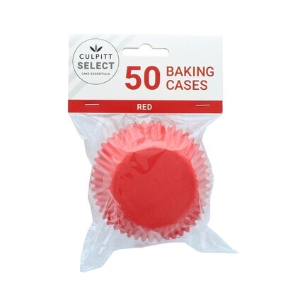 Culpitt Select Cupcake Cases -PLAIN RED - Θήκες Ψησίματος - Κόκκινο 50 τεμ