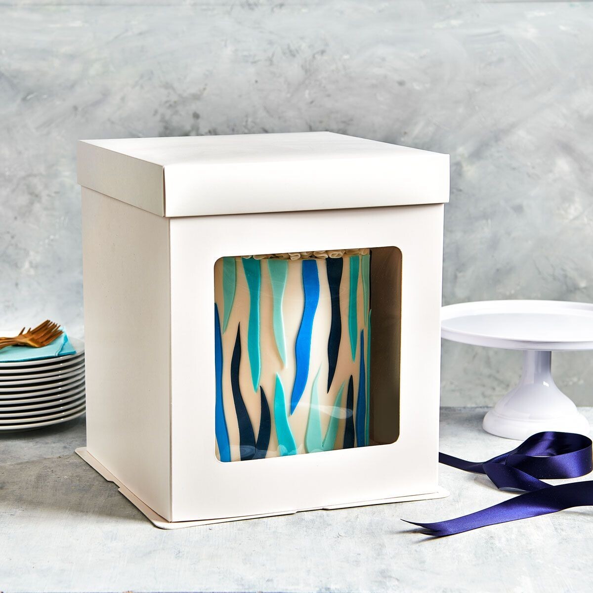 Hard Tall Cake Box -Σκληρό Ψηλό Κουτί 40εκ με Ύψος 45εκ ΜΟΝΟ ΓΙΑ ΠΑΡΑΛΑΒΗ ΑΠΟ ΤΟ CAKES BY SAMANTHA