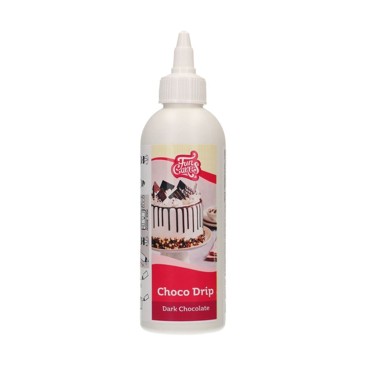 FunCakes Choco Drip -DARK CHOCOLATE 180g - Drip σοκολάτας Υγείας