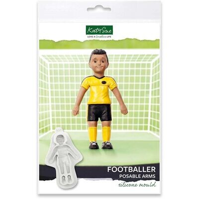 Katy Sue Silicone Mould  -FOOTBALLER -Καλούπι Σιλικόνης Ποδοσφαιριστής