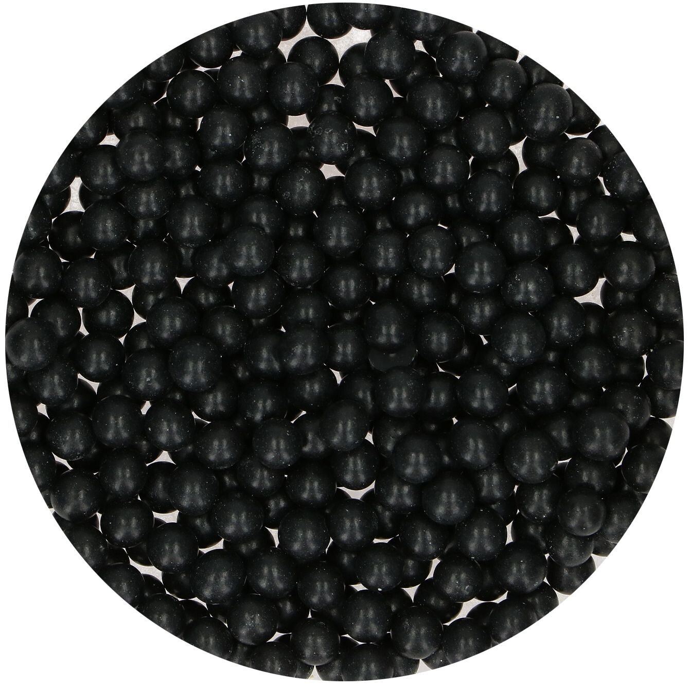 FunCakes Sugar Pearls -7mm BLACK MAXI 80g - Μείγμα Ζαχαρωτών Πέρλες Μαύρες