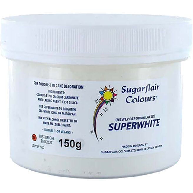 Sugarflair Superwhite Icing Whitener 150g - Λευκαντικό σε σκόνη