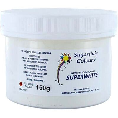 Sugarflair Superwhite Icing Whitener 150g - Λευκαντικό σε σκόνη Sugarflair Superwhite Icing Whitener 150g - Λευκαντικό σε σκόνη