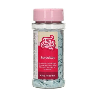 FunCakes Sprinkles -BABY FEET -BLUE 55γρ - Μείγμα Ζαχαρωτών Γαλάζιες Πατούσες μωρού