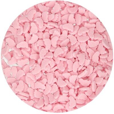 FunCakes Sprinkles -BABY FEET -PINK 55γρ - Μείγμα Ζαχαρωτών Ροζ Πατούσες μωρού