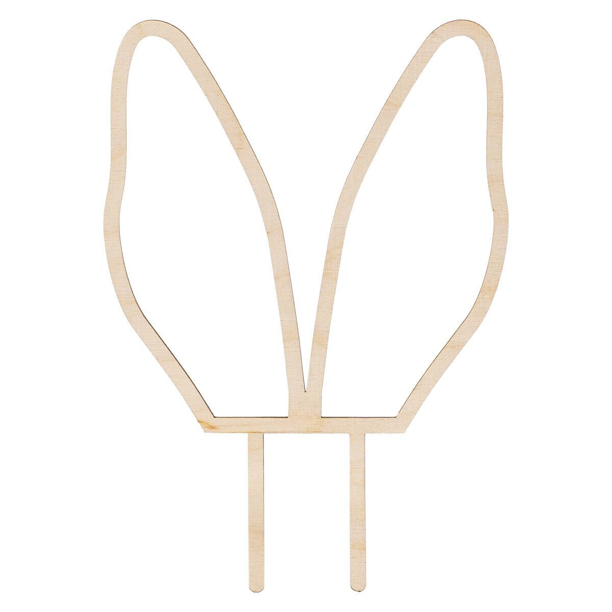 SALE!!! PartyDeco Cake Topper BUNNY EARS WOODEN -Τόπερ Τούρτας Ξύλινο Αυτιά Λαγού