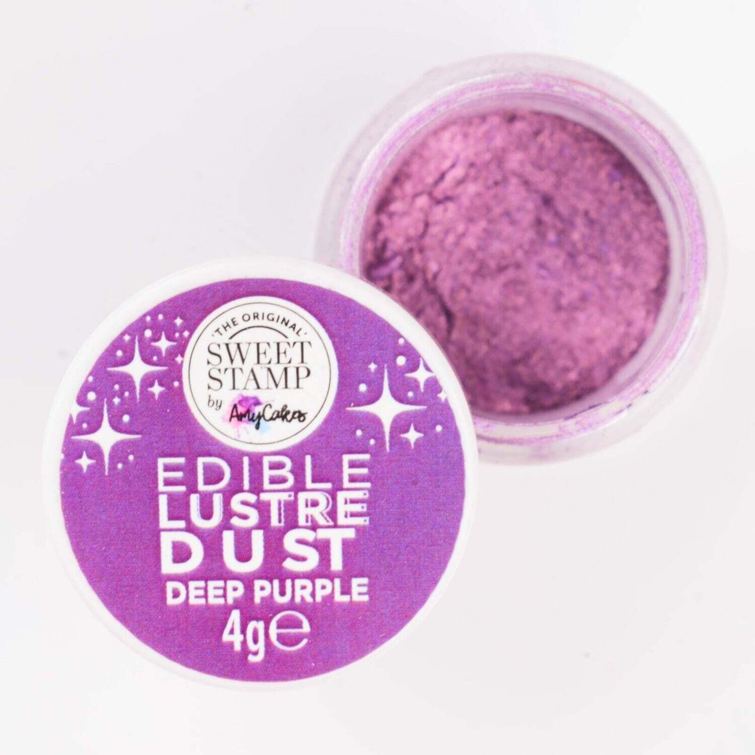 Sweet Stamp Edible Lustre Dust -DEEP PURPLE - Βρώσιμη σκόνη γυαλιστερή Μωβ  4g