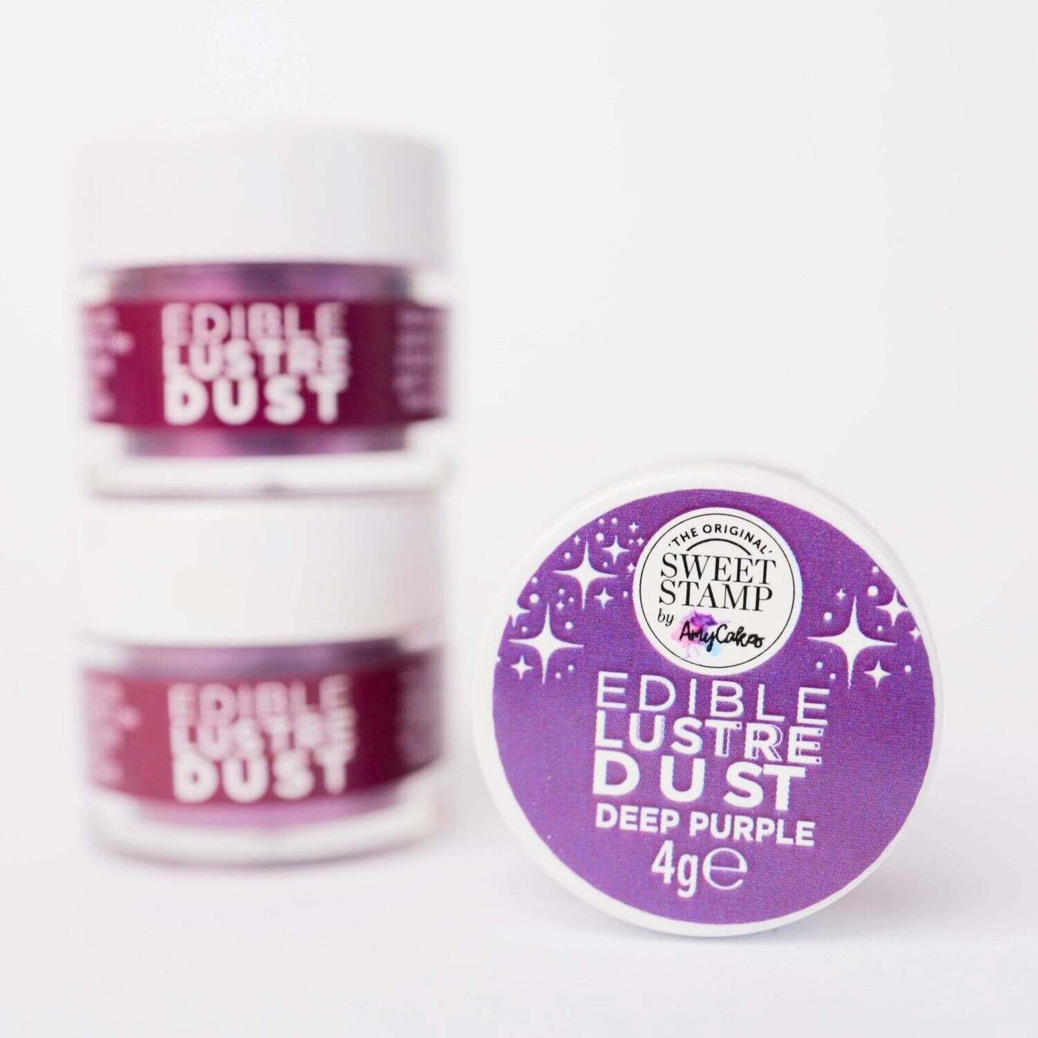 Sweet Stamp Edible Lustre Dust -DEEP PURPLE - Βρώσιμη σκόνη γυαλιστερή Μωβ  4g