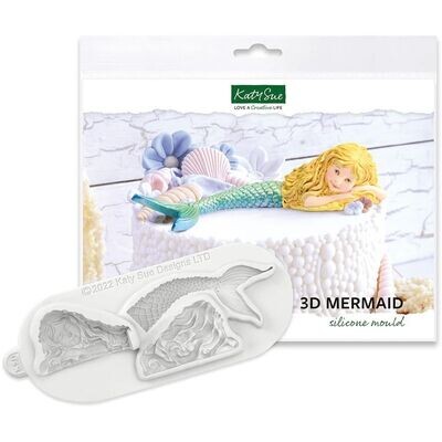 Katy Sue Silicone Mould -3D MERMAID -Καλούπι Σιλικόνης Τρισδιάστατη Γοργόνα