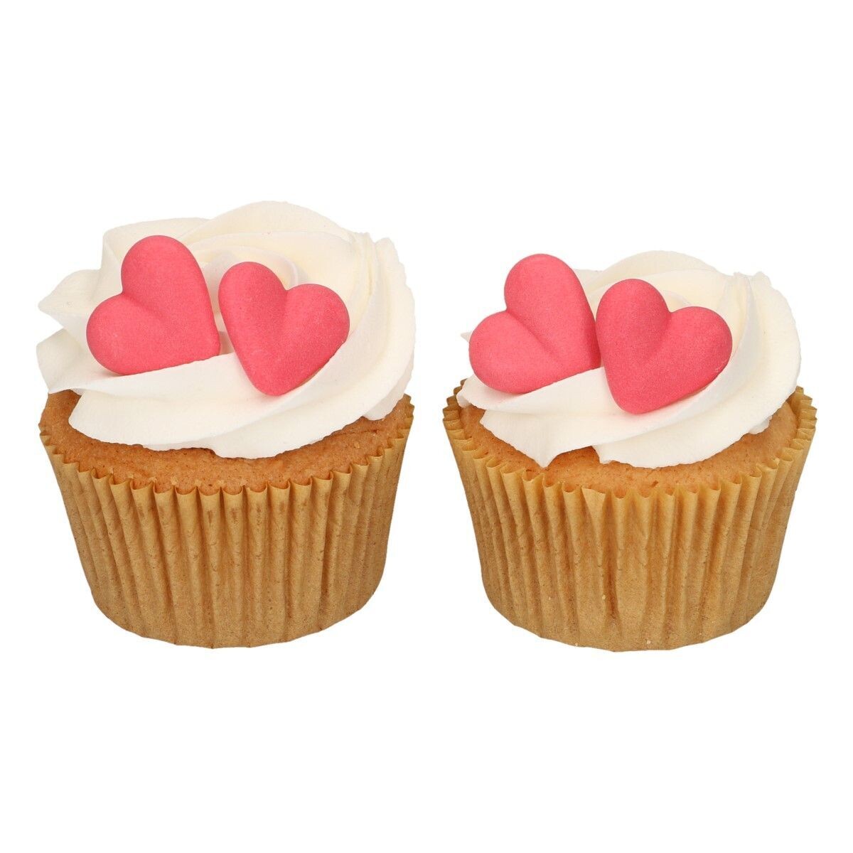 FunCakes Sugar Decorations -RED HEARTS 8τμχ - Βρώσιμα Διακοσμητικά Ζαχαρωτά Κόκκινες Καρδιές