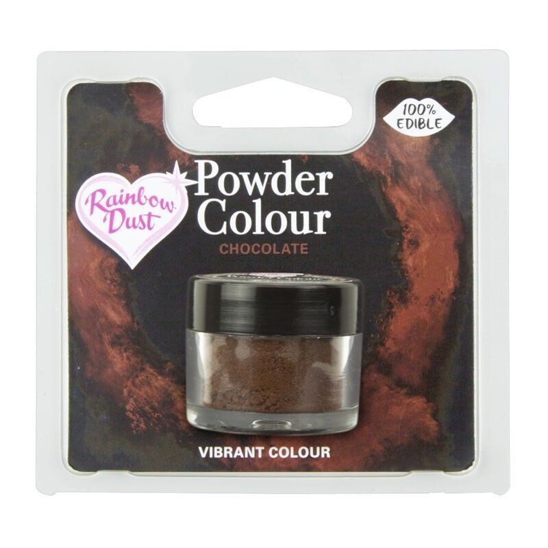 Rainbow Dust Edible Dust -Matt CHOCOLATE -Βρώσιμη Σκόνη Ματ Καφέ/Σοκολατί