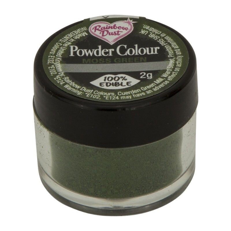 Rainbow Dust Edible Dust -Matt MOSS GREEN -Βρώσιμη Σκόνη Ματ Πράσινο Χακί