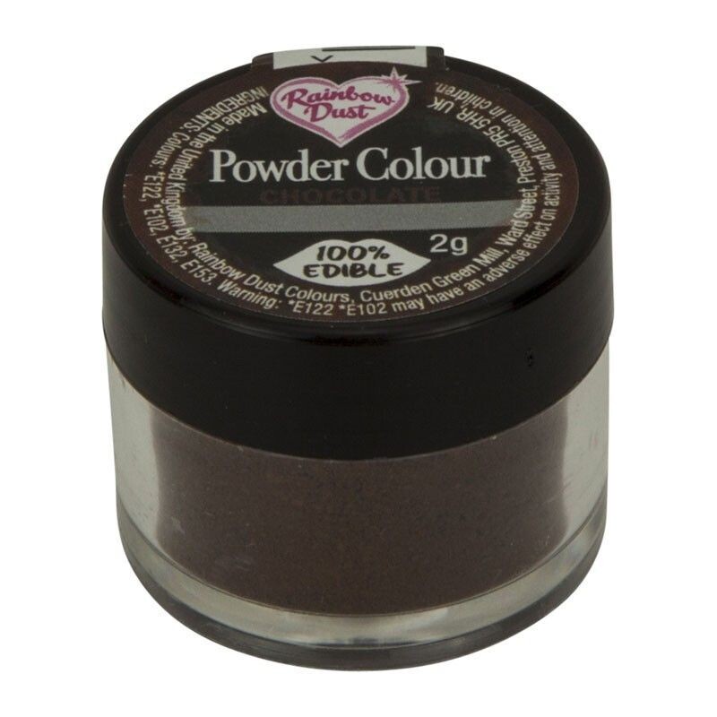 Rainbow Dust Edible Dust -Matt CHOCOLATE -Βρώσιμη Σκόνη Ματ Καφέ/Σοκολατί