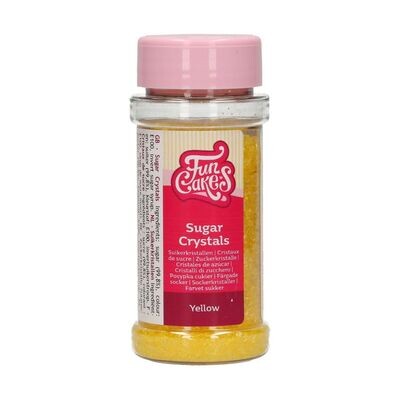 FunCakes Sugar Crystals -YELLOW -Χρωματιστή Ζάχαρη σε μικρούς κρυστάλλους-Κίτρινη 80γρ FunCakes Sugar Crystals -YELLOW -Χρωματιστή Ζάχαρη σε μικρούς κρυστάλλους-Κίτρινη 80γρ