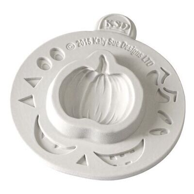 Katy Sue Silicone Mould -PUMPKIN FACE -Καλούπι Σιλικόνης Φατσούλα Κολοκύθας