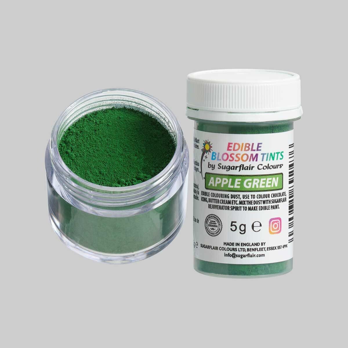 Sugarflair Edible Matt Dust APPLE GREEN - Βρώσιμη Σκόνη Ματ Πράσινο Μήλο 5γρ
