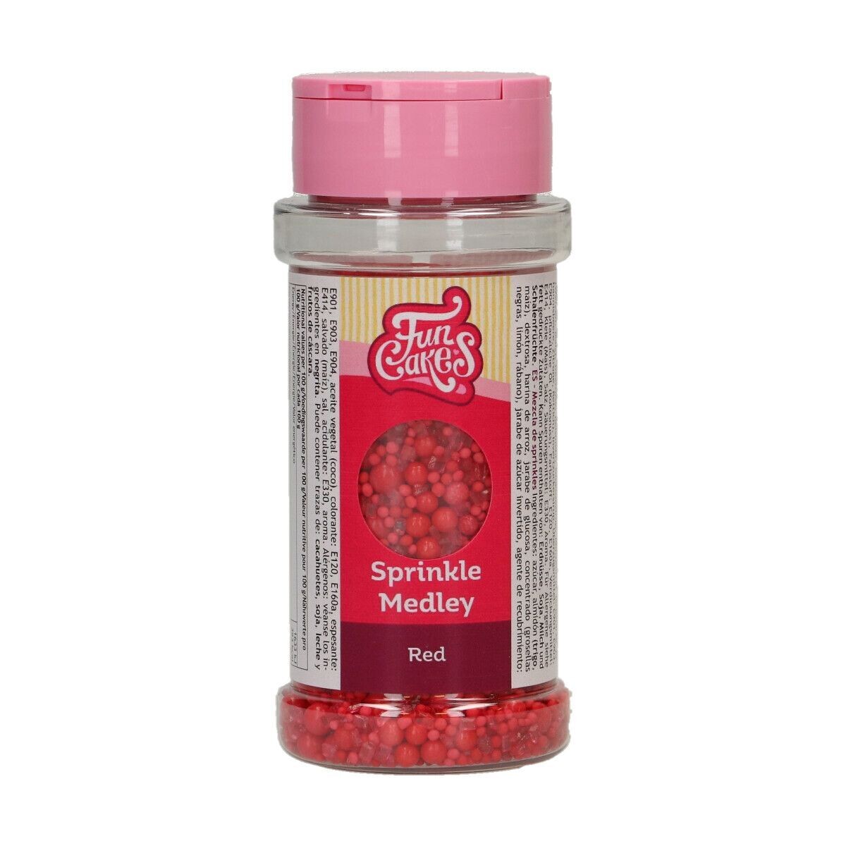 FunCakes Sprinkle Mix 70γρ -RED MEDLEY - Μείγμα  Ζαχαρωτών σε Κόκκινες Αποχρώσεις