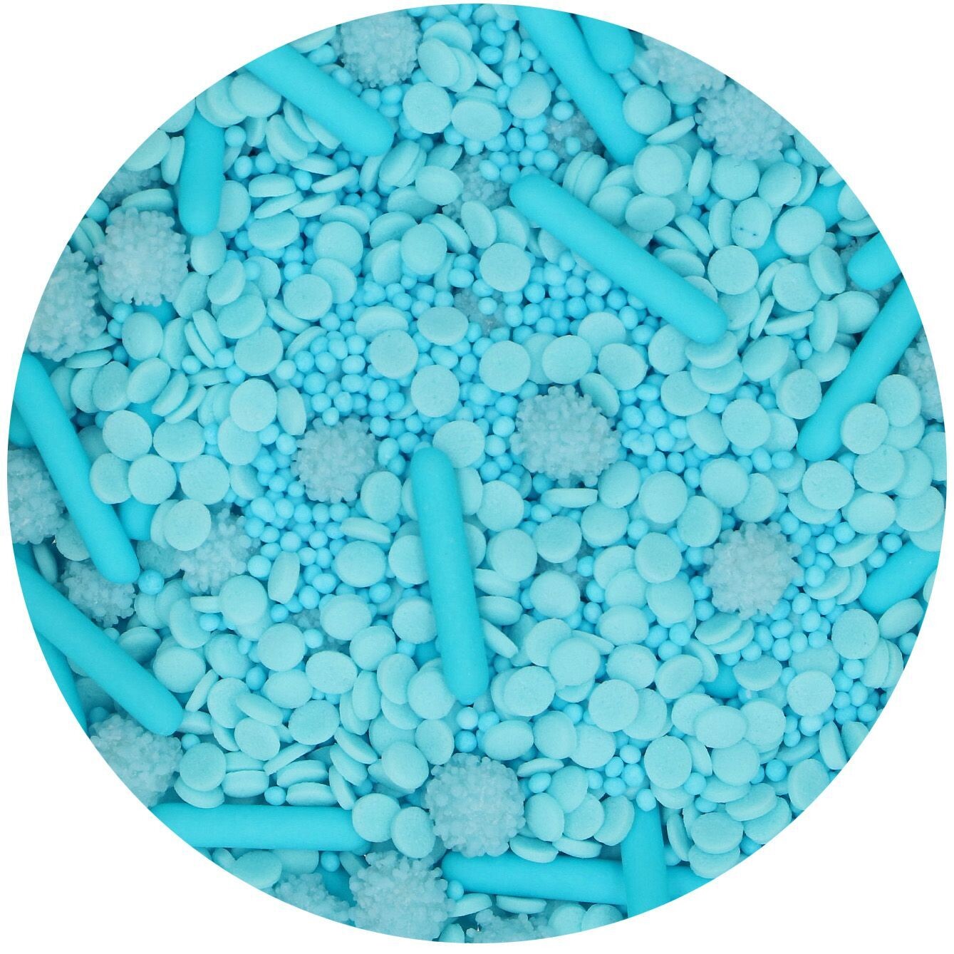 FunCakes Sprinkle Mix 70γρ -LIGHT BLUE MEDLEY - Μείγμα  Ζαχαρωτών σε Γαλάζιες Αποχρώσεις