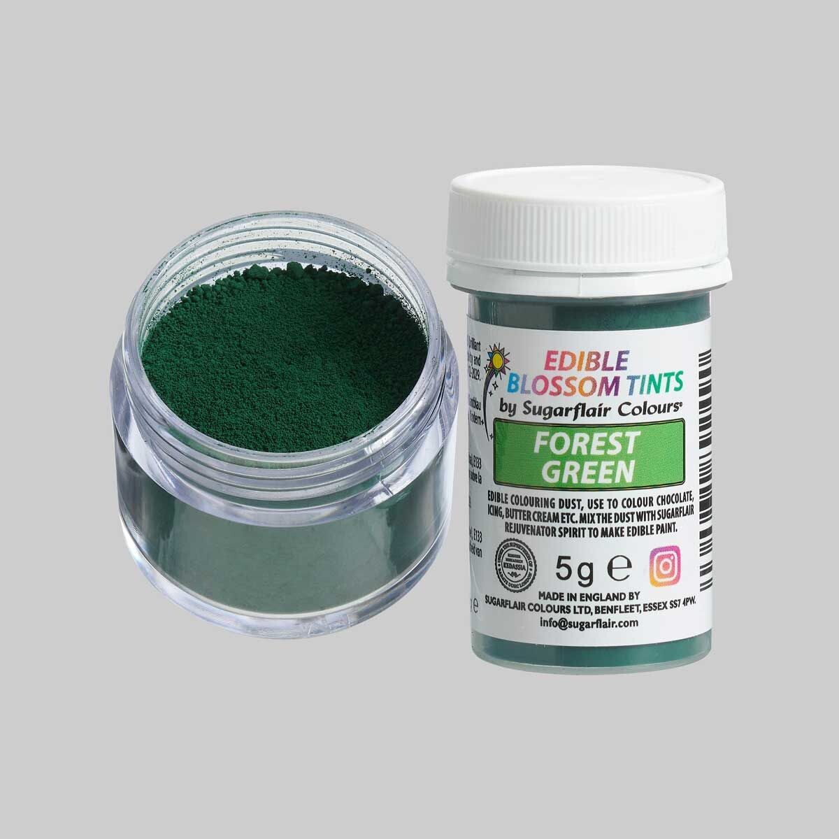 Sugarflair Edible Matt Dust FOREST  GREEN - Βρώσιμη Σκόνη Ματ Πράσινο του Δάσους 5γρ