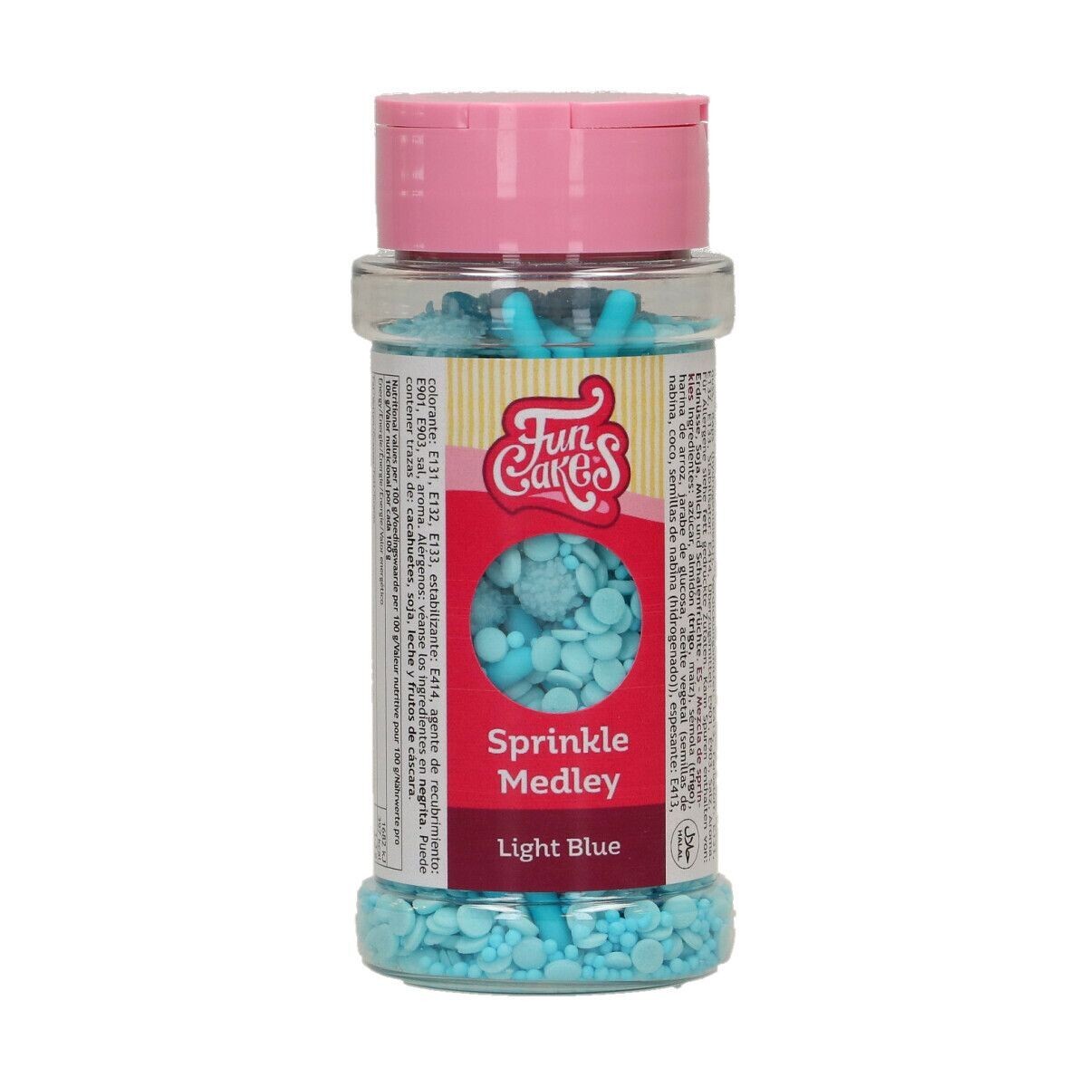 FunCakes Sprinkle Mix 70γρ -LIGHT BLUE MEDLEY - Μείγμα  Ζαχαρωτών σε Γαλάζιες Αποχρώσεις