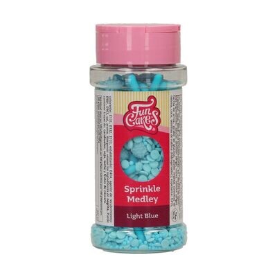 FunCakes Sprinkle Mix 70γρ -LIGHT BLUE MEDLEY - Μείγμα  Ζαχαρωτών σε Γαλάζιες Αποχρώσεις