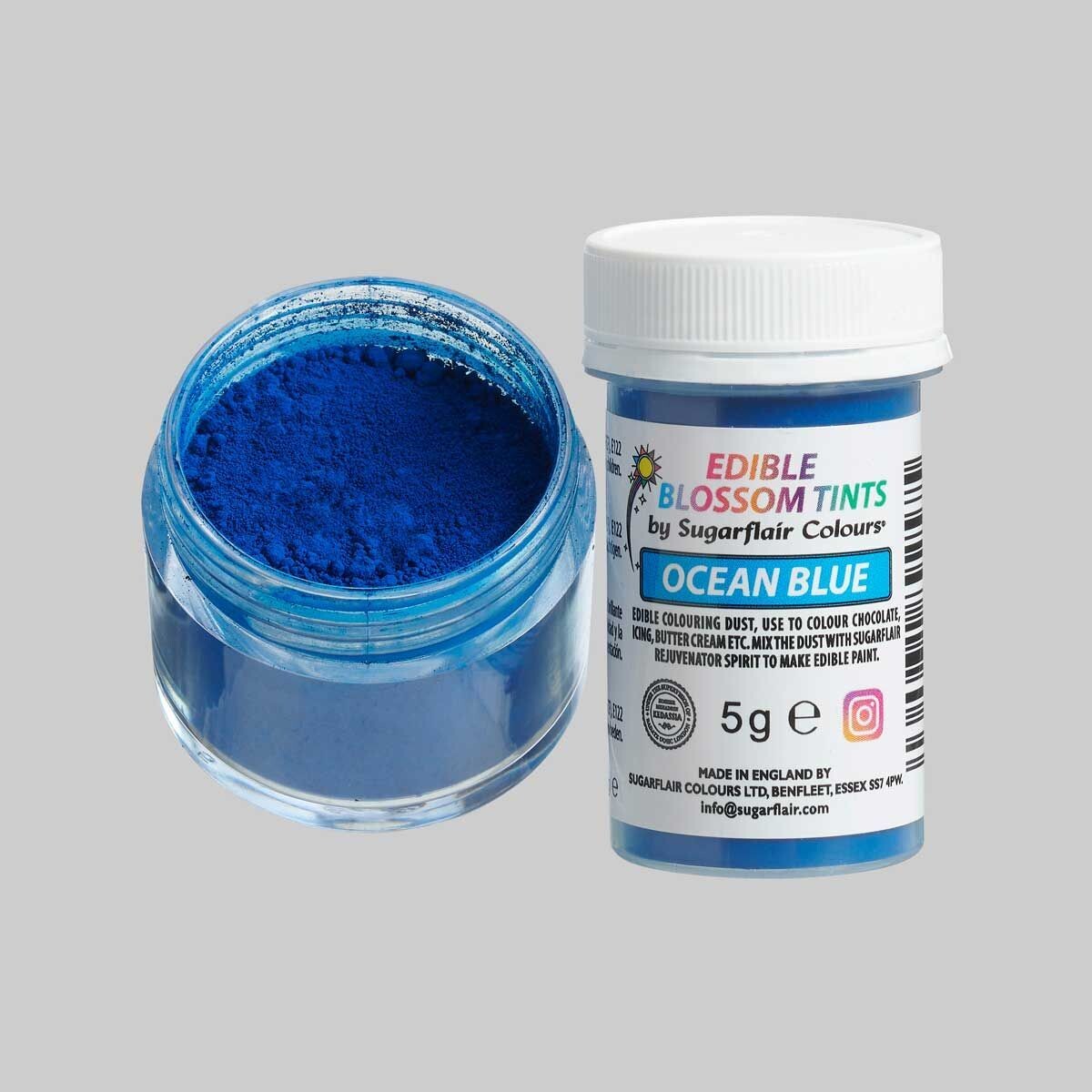 Sugarflair Edible Matt Dust OCEAN BLUE -Βρώσιμη Σκόνη Ματ Μπλε 5γρ