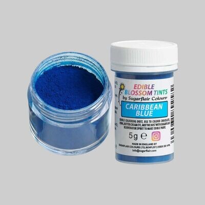 Sugarflair Edible Matt Dust CARIBBEAN BLUE -Βρώσιμη Σκόνη Ματ Μπλε 5γρ
