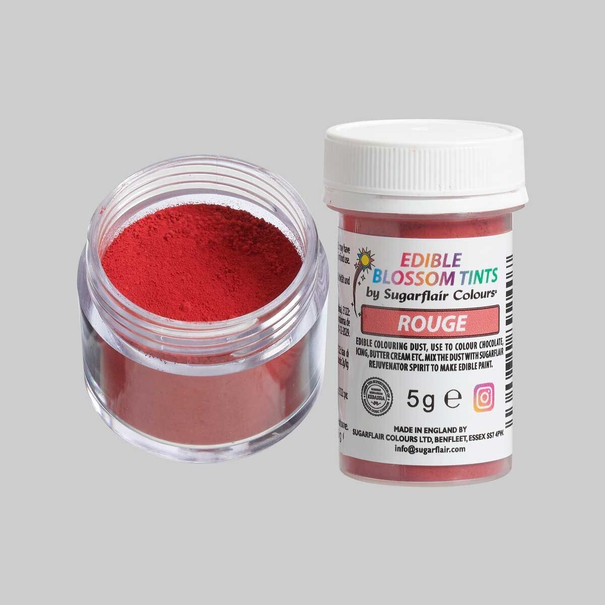 Sugarflair Edible Matt Dust ROUGE -Βρώσιμη Σκόνη Ματ Κόκκινο 5γρ