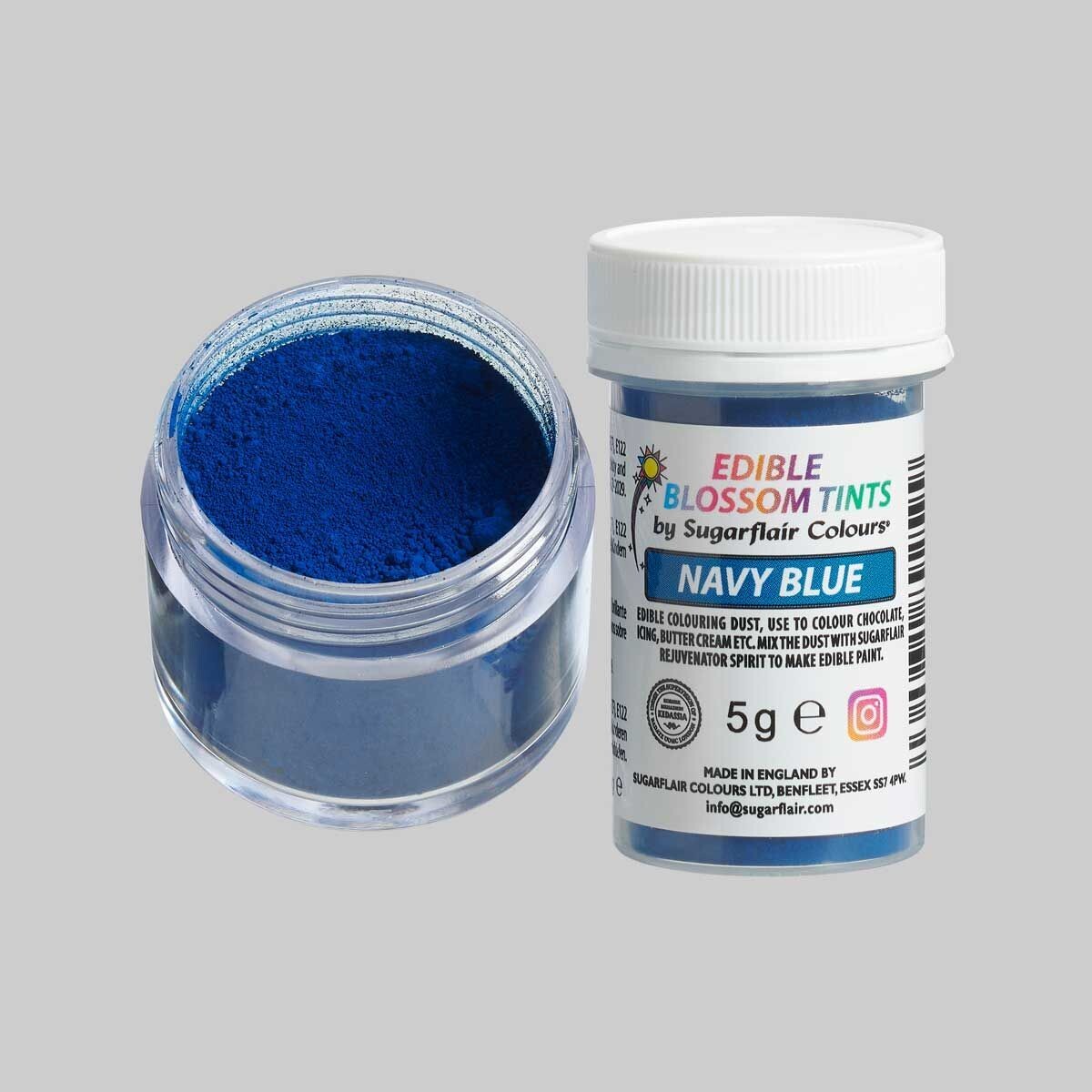 Sugarflair Edible Matt Dust NAVY BLUE -Βρώσιμη Σκόνη Ματ Σκούρο Μπλε 5γρ